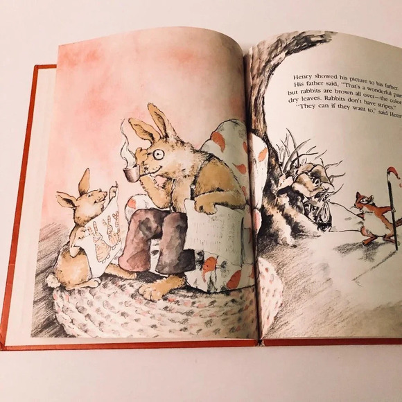 Vintage 1982 Henry and the Red Stripes Hardcover Eileen Christelow - Picture 10 of 14